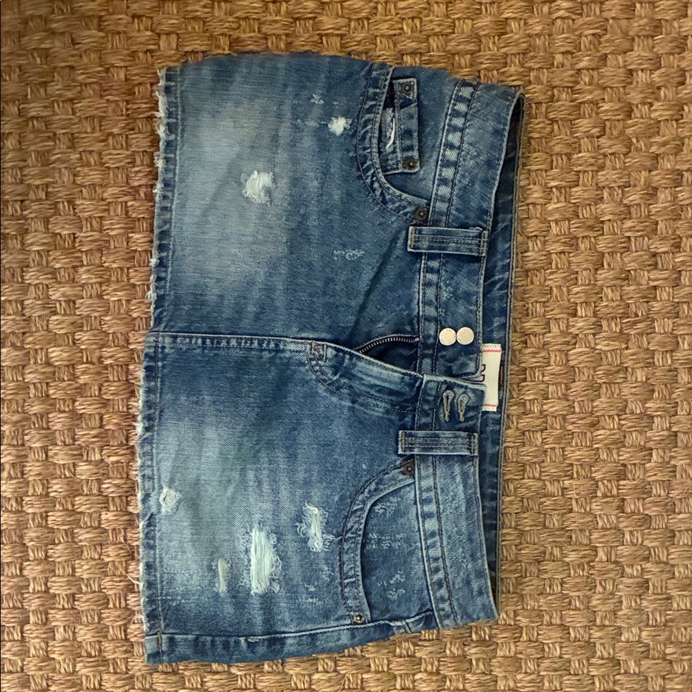 BDG Distressed Blue Denim Women's Shorts